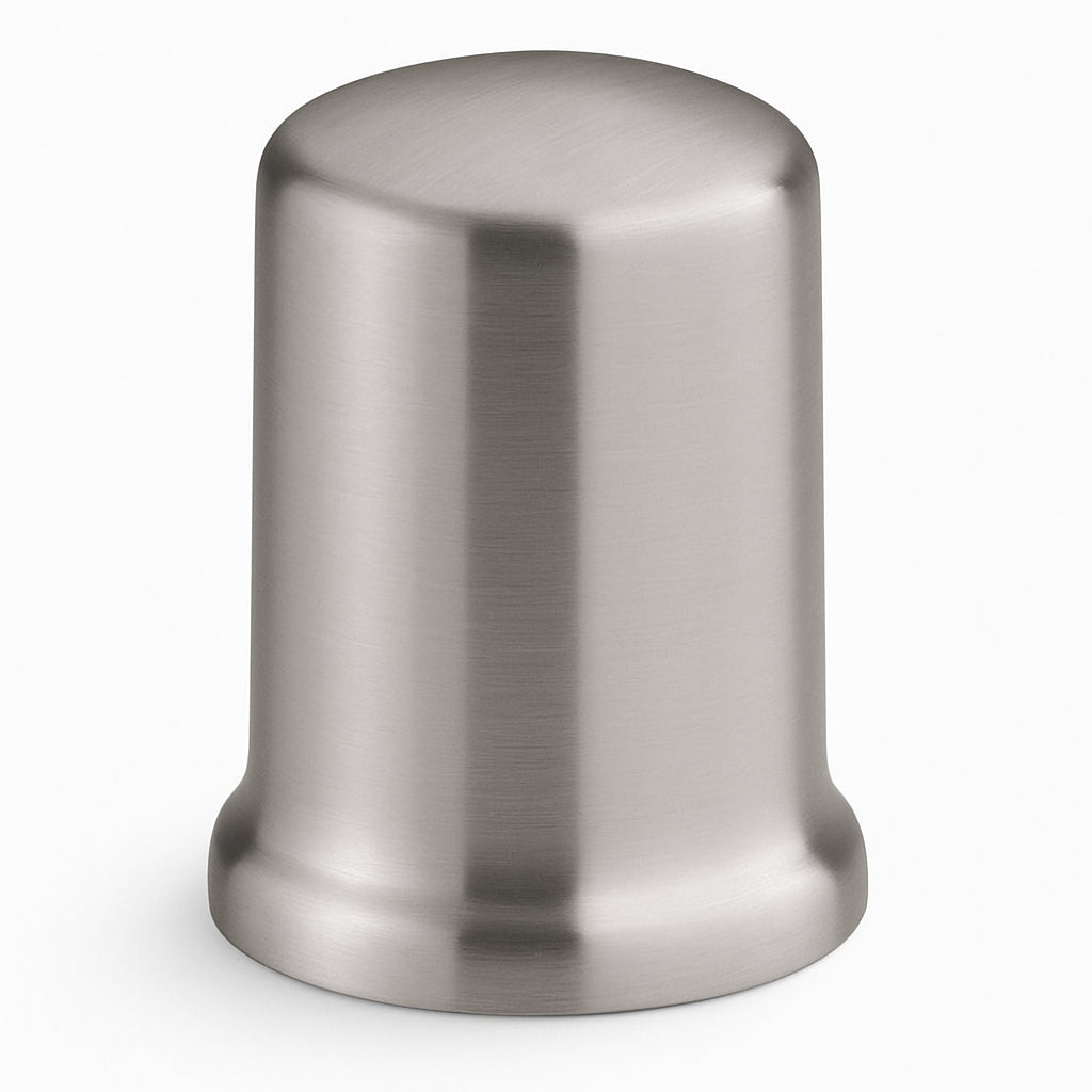 A single green leaf against a white background.