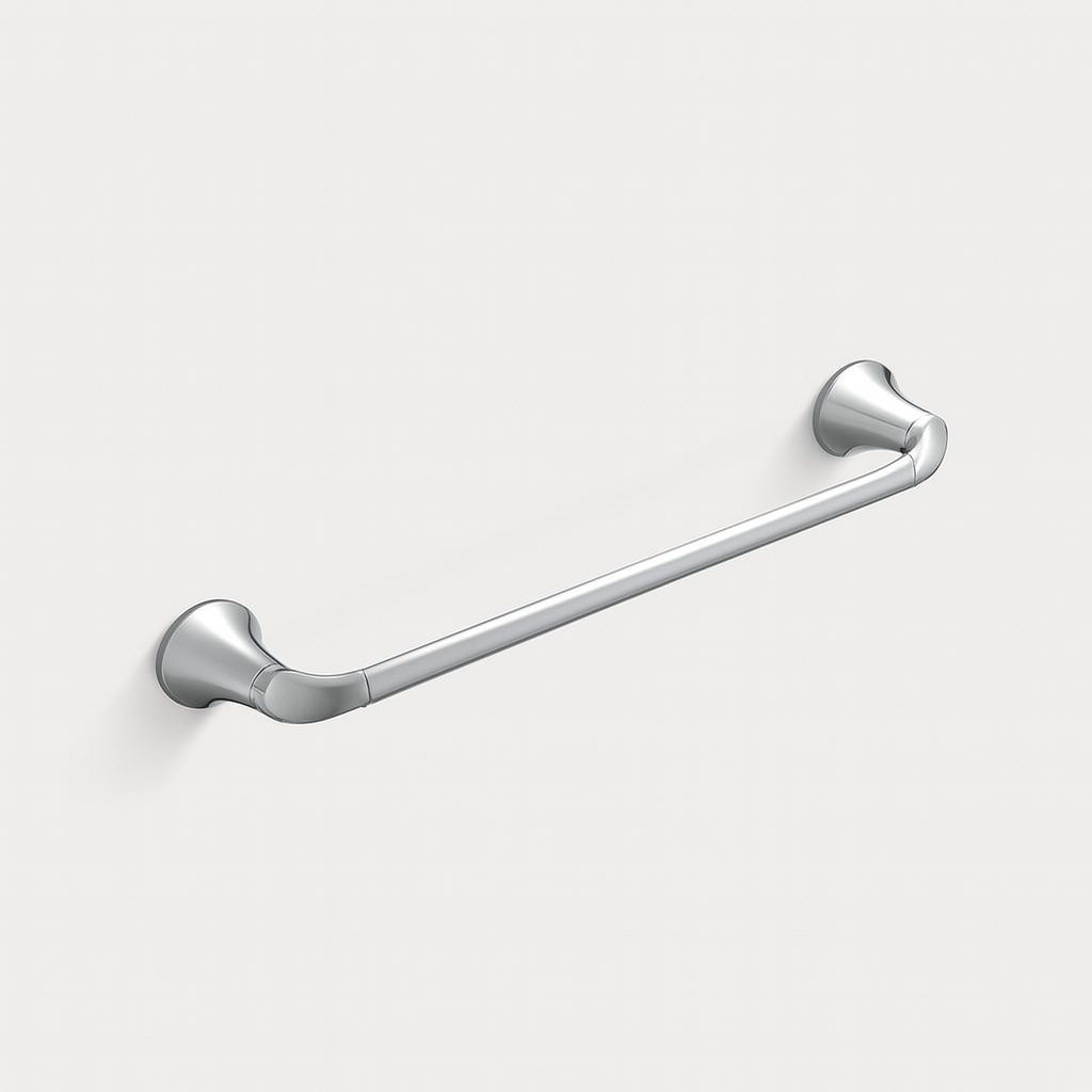 A single green leaf against a white background.