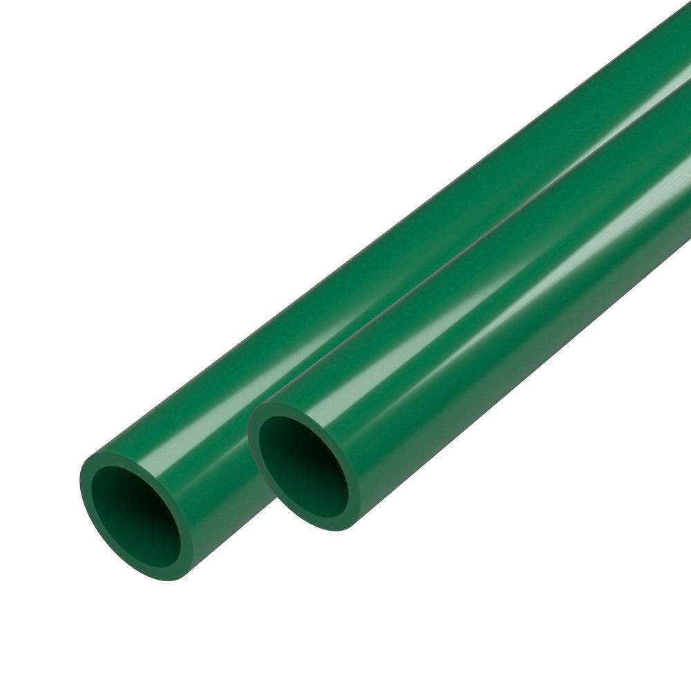 3/4 in. x 5 ft. Green Furniture Grade Schedule 40 PVC Pipe (2Pack