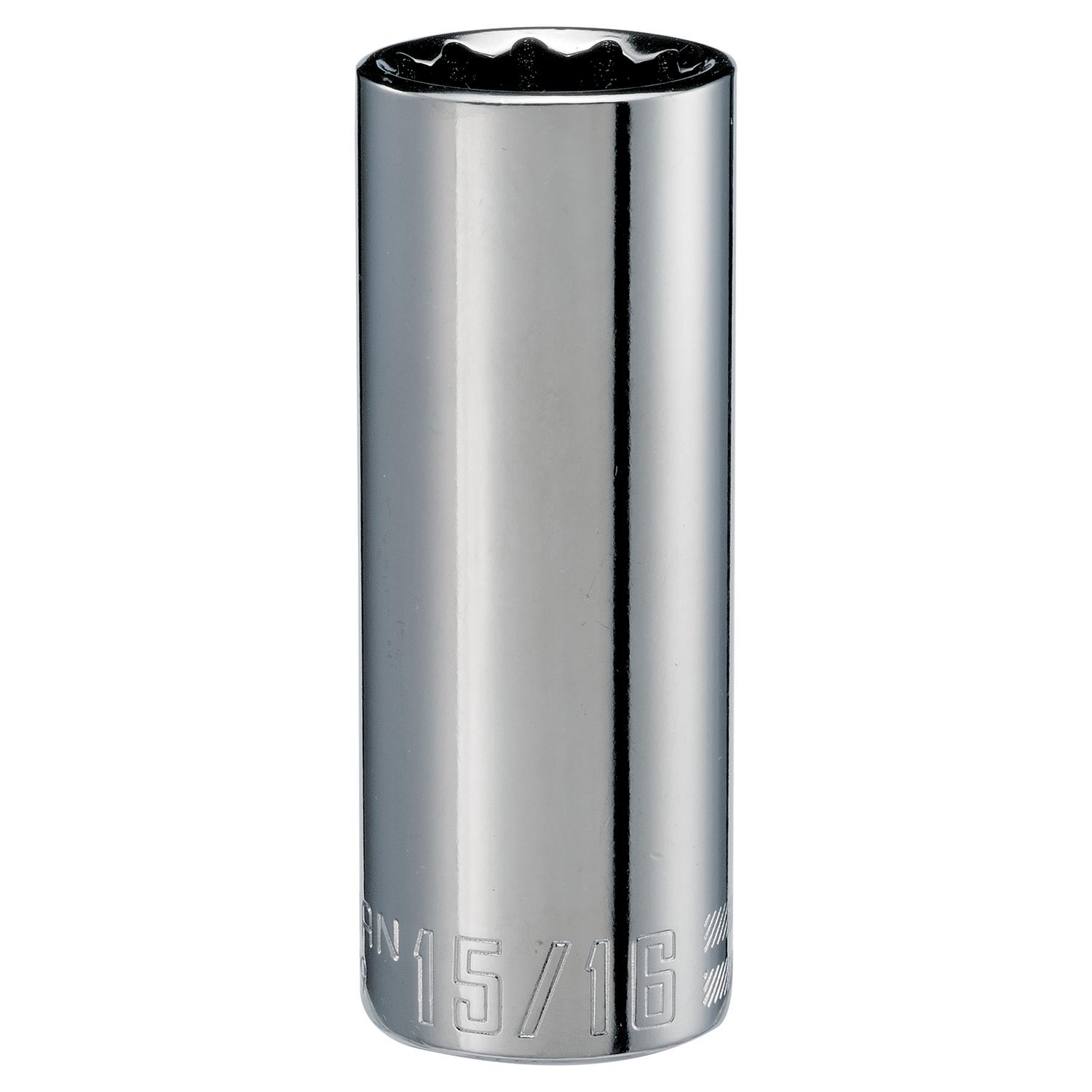 Wright Tool 3630 3/8" Drive 12 Point Deep Socket - 15/16" Professional Grade