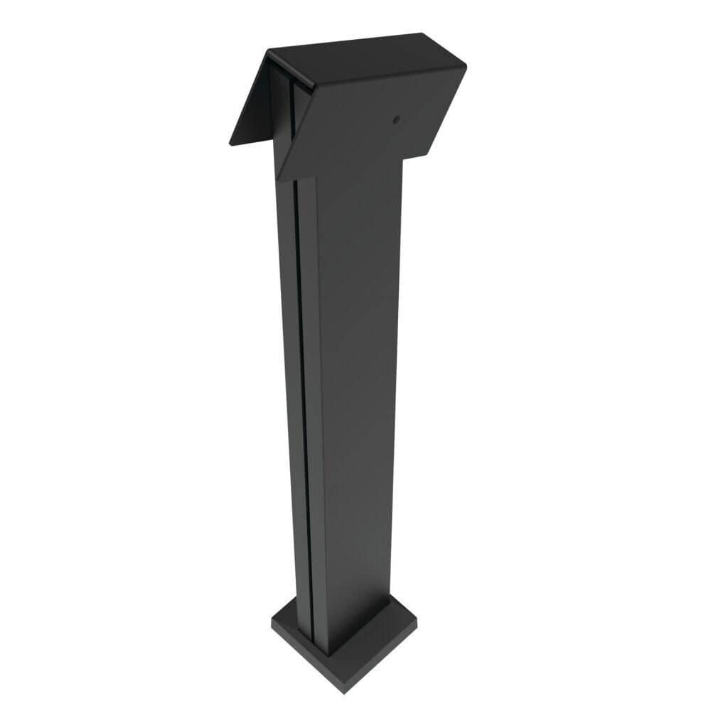 A single green leaf against a white background.