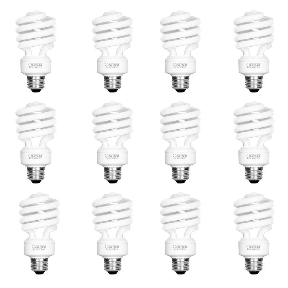 Feit Esl23tm12 100W Equivalent CFL Twist Bulb (Pack of 12) Soft White, image size:1000x1000