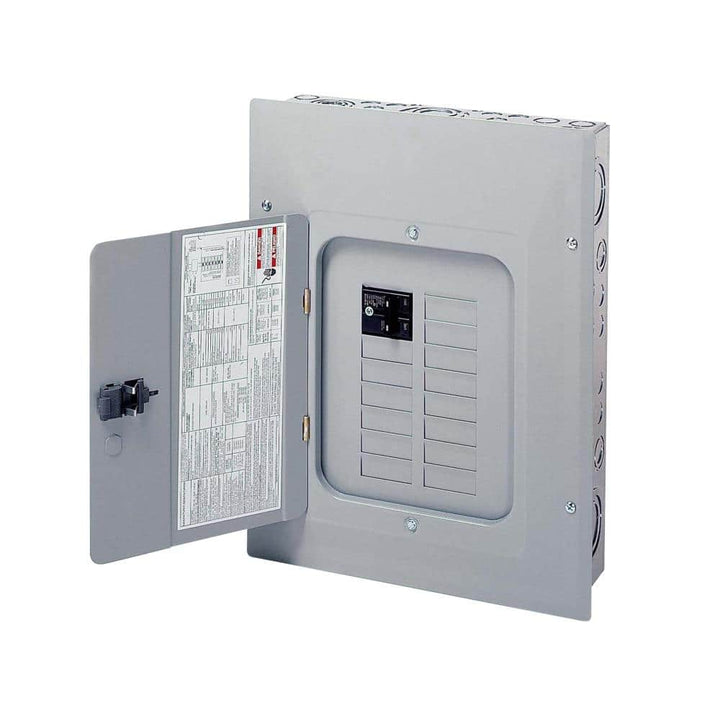 Eaton Type BR 100-Amp 12-Space 24-Circuit Indoor Main Breaker Plug-On Neutral Load Center - BRP12B100