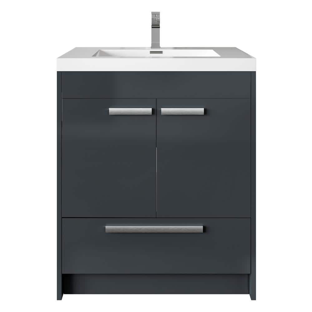 A single green leaf against a white background.