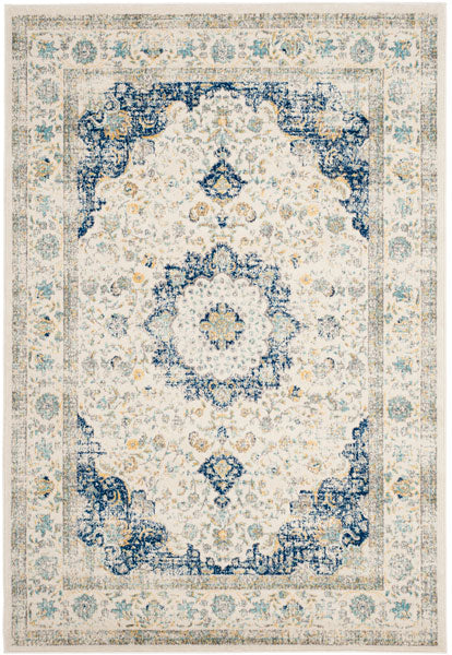 Safavieh Evoke Apipe 2 x 5 Ivory/Blue Indoor Distressed/Overdyed Vintage Runner