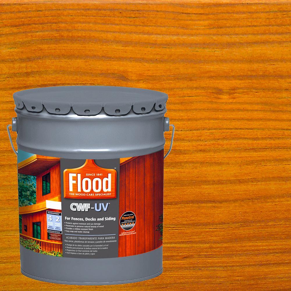 Flood 5 gal. Honey Gold Transparent CWF-UV Penetrating Exterior