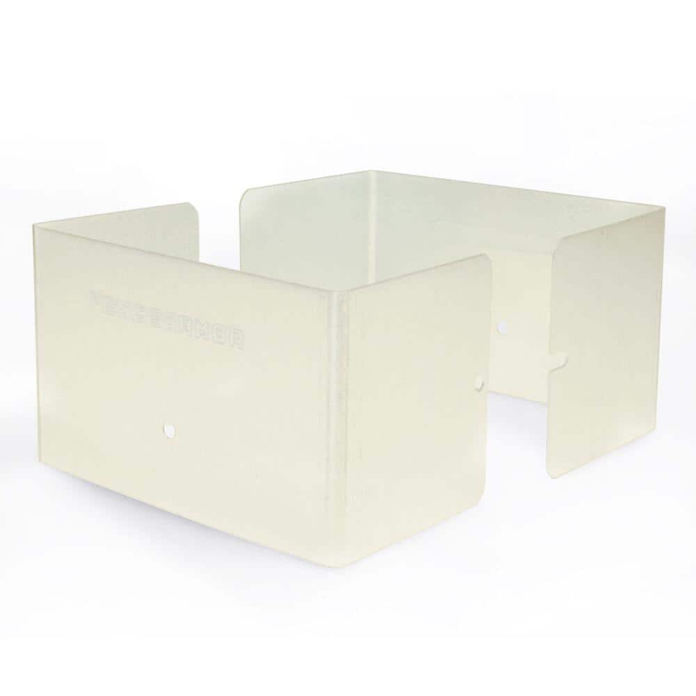 A single green leaf against a white background.