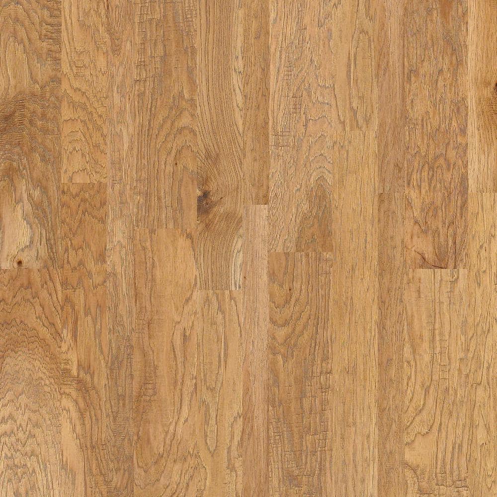 Shaw Canyon Honey Hickory 3/8 in. T X 6.3 in. W Tongue and Groove Engi ...