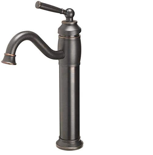 Jacuzzi Abri Oil Rubbed Bronze 1-Handle Vessel WaterSense Bathroom Sink Faucet with Drain