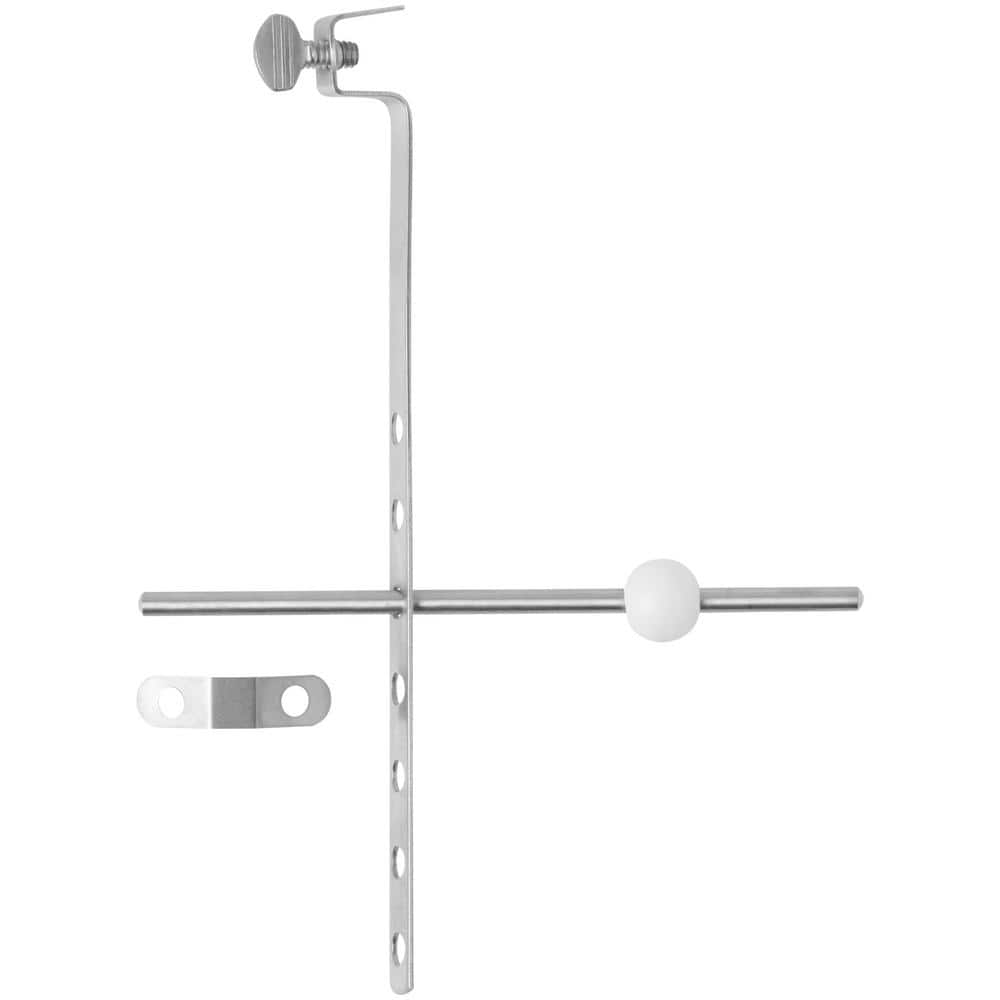 A single green leaf against a white background.