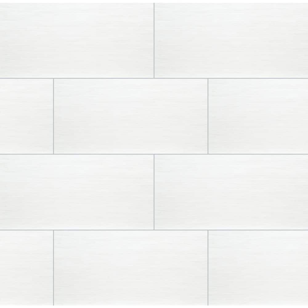 Metro Blanco 12 in. x 24 in. Matte Porcelain Fabric Look Floor and Wal –  Super Arbor, image size:1000x1000