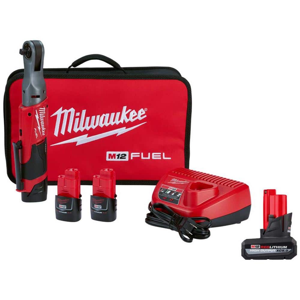 Milwaukee M12 FUEL 12V Li-Ion Brushless 3/8 Cordless Ratchet