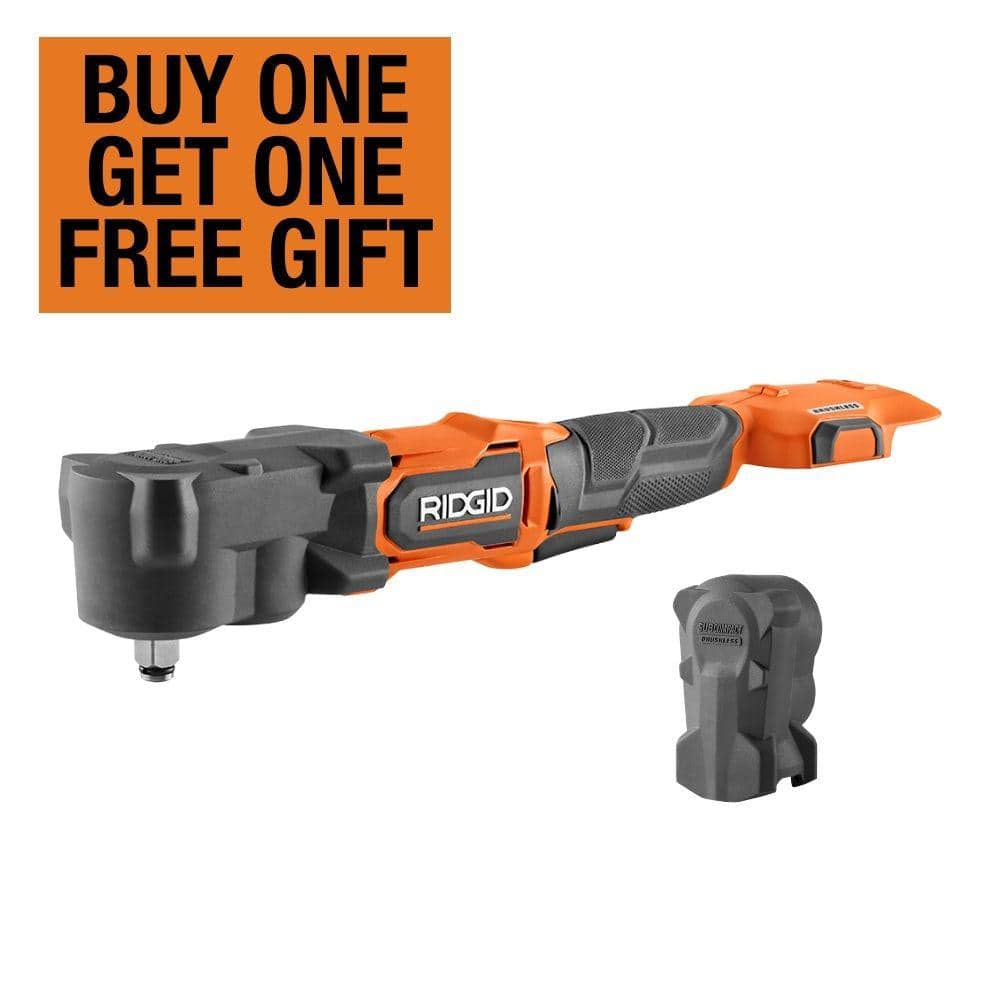 RIDGID 18V Brushless Cordless SubCompact 1/2 in. Right Angle Impact Wr ...
