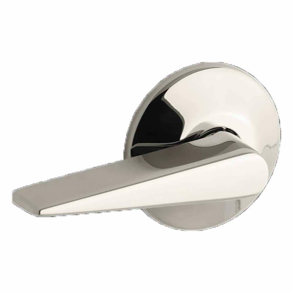 A single green leaf against a white background.