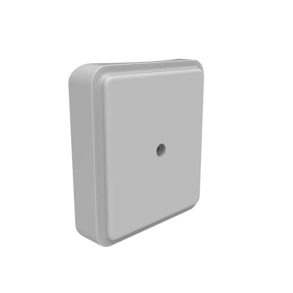 A single green leaf against a white background.