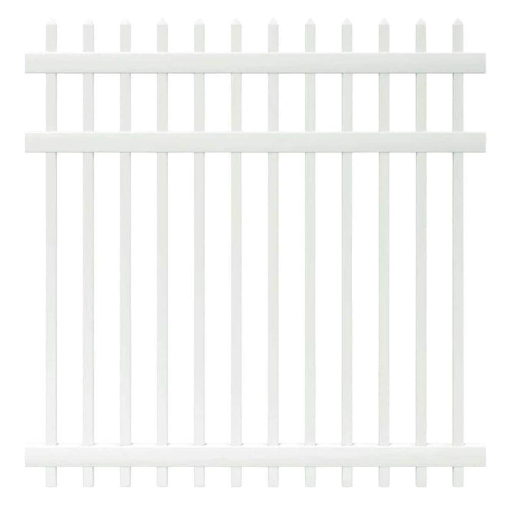 Veranda Manchester 6 ft. H x 6 ft. W White Vinyl Spaced Picket Fence Panel