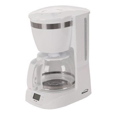 10-Cup White Digital Coffee Maker - Super Arbor