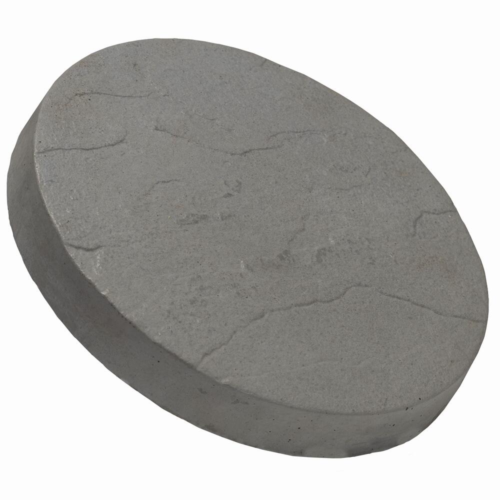 14" Round Charcoal Wetcast Yorkstone Patio Block Super Arbor