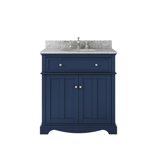 Single Blue Bathroom Vanitynull