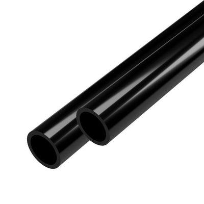 1/2 in. x 5 ft. Black Furniture Grade Schedule 40 PVC Pipe (2-Pack) - Super Arbor