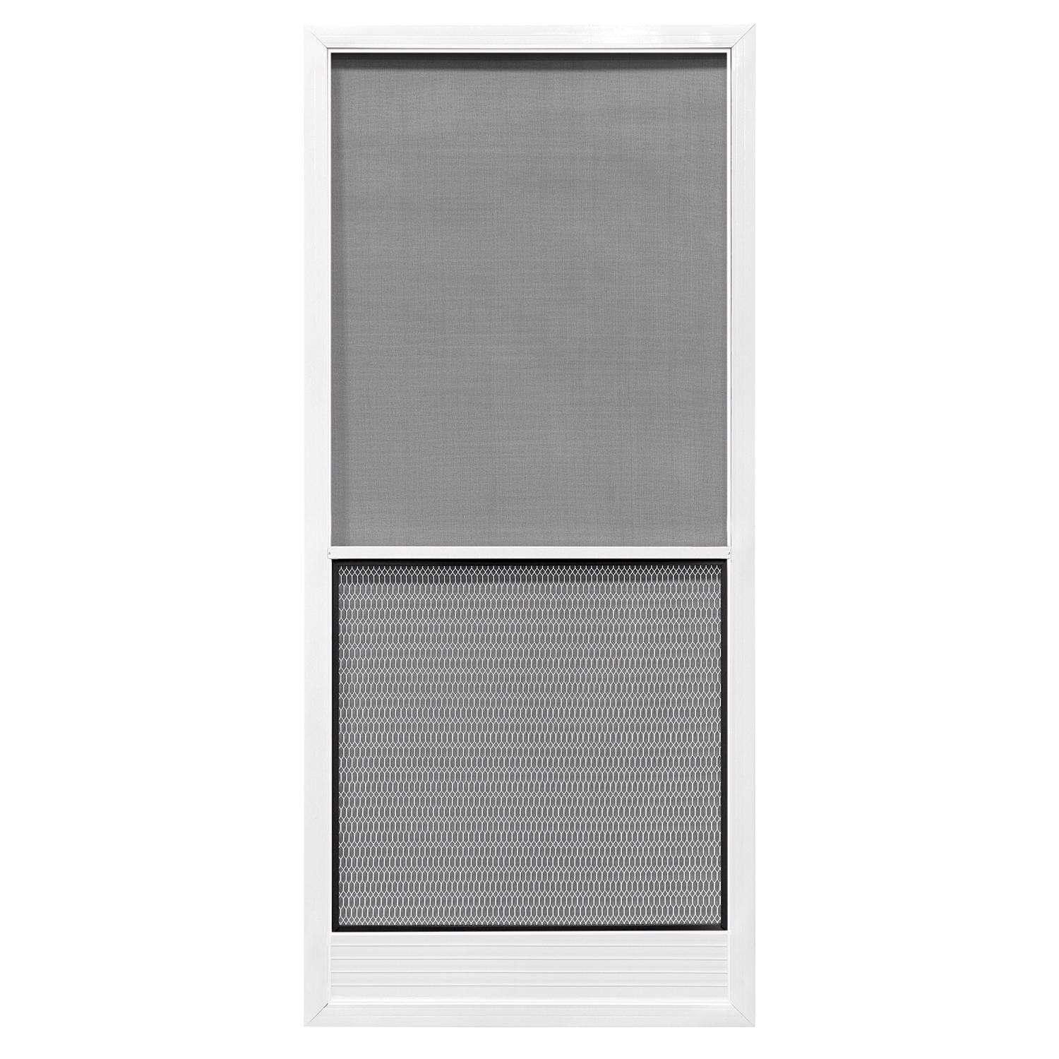 Precision 79-3/4 in. H X 35-1/4 in. W Capri White Steel Screen