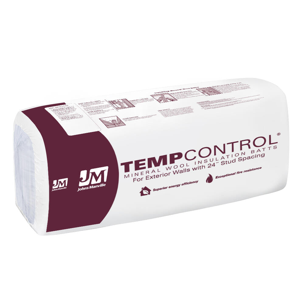 Johns Manville TempControl® R-15 Mineral Wool Insulation Batt 3-1/2" x ...