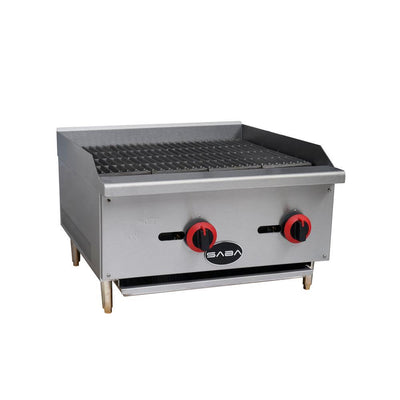 24 in. Gas Cooktop Charbroiler in Stainless Steel with 2 Burners - Super Arbor