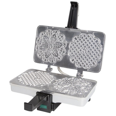 2-Waffle Stainless Steel Pizzelle Waffle Maker - Super Arbor