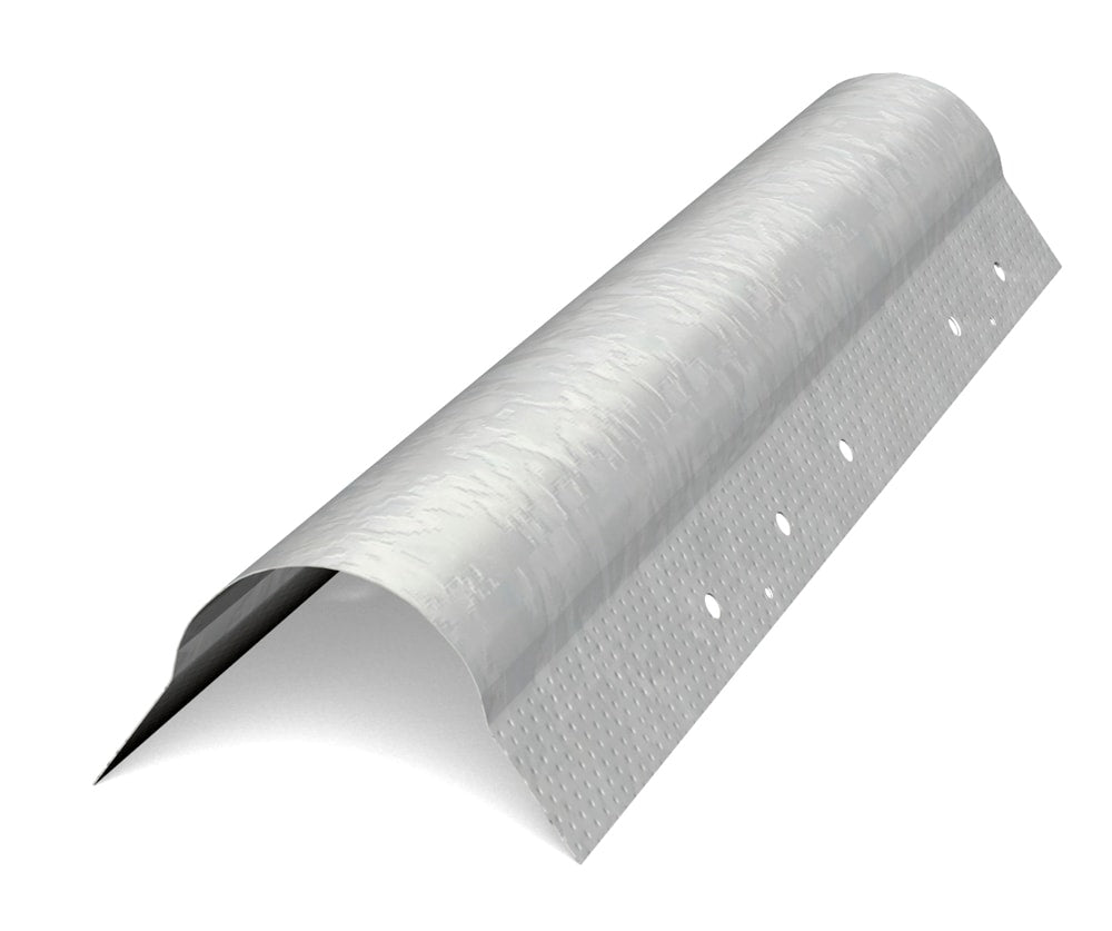 A single green leaf against a white background.