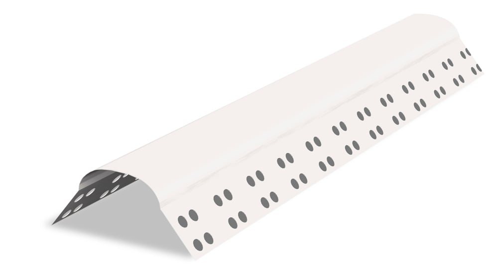 A single green leaf against a white background.