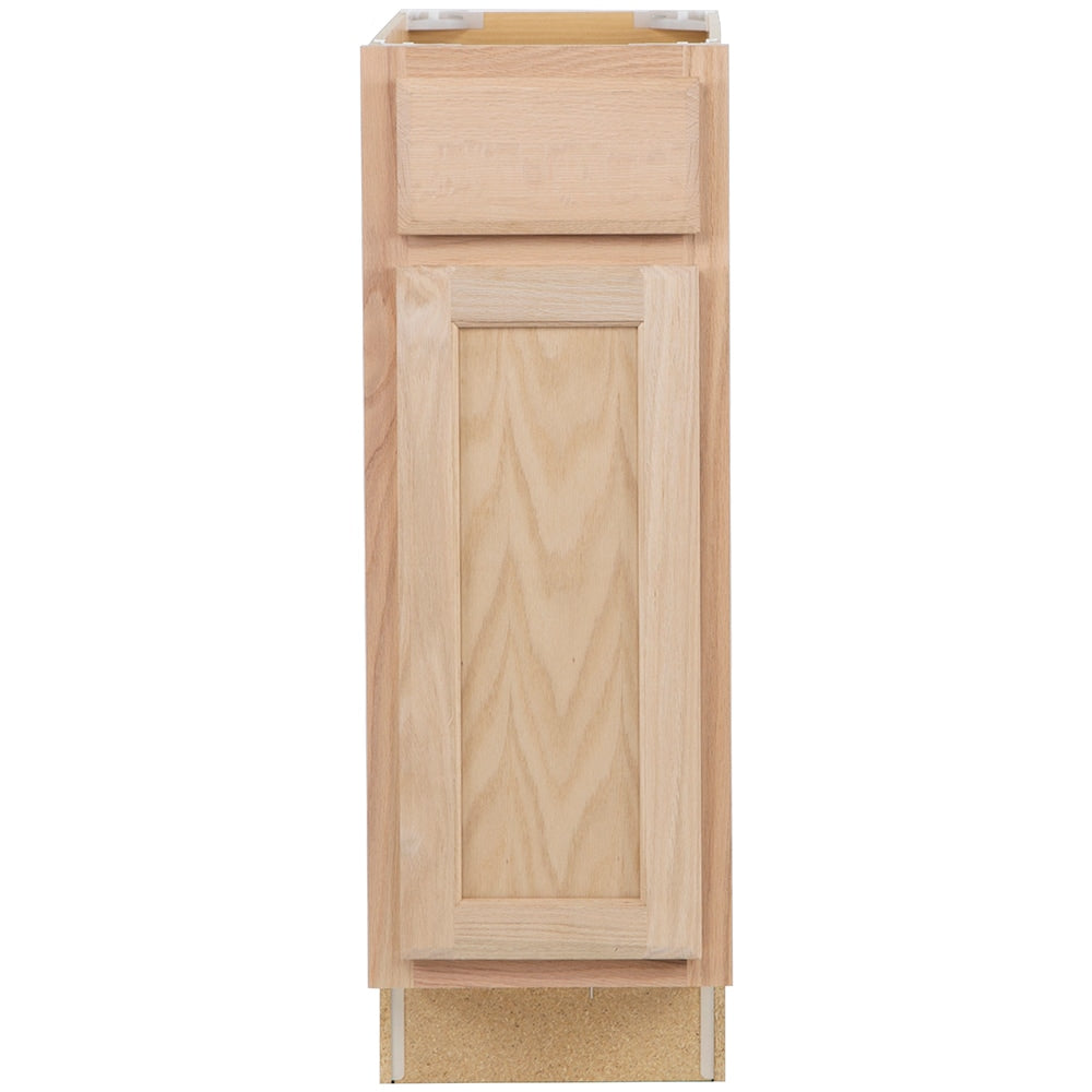Opus Oak Brook 12-in Natural Unfinished Oak Base Cabinet with Drawer ...