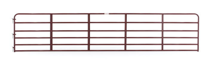 Tarter 4-ft H x 20-ft W Red E-coat Steel Corral Flat-top Farm Fence Gate