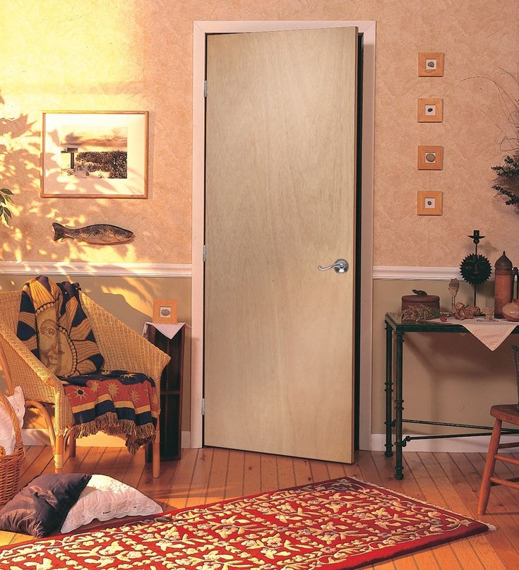 ReliaBilt 32-in x 80-in Brown/Unfinished Solid Core Unfinished Lauan Wood Slab Door