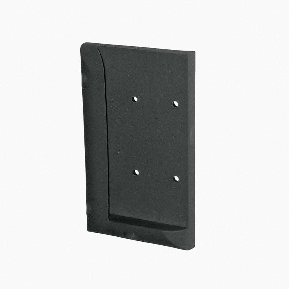 A single green leaf against a white background.