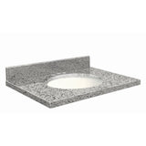 Transolid 37-in Rosselin White Granite Single Sink Bathroom Vanity Top