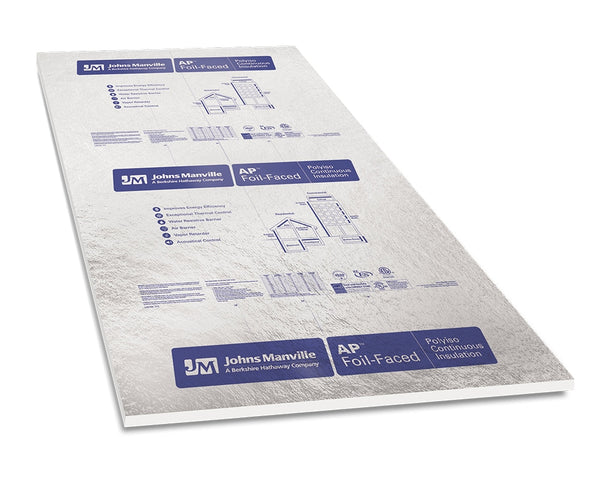 JM AP Foil polyiso foam board insulation