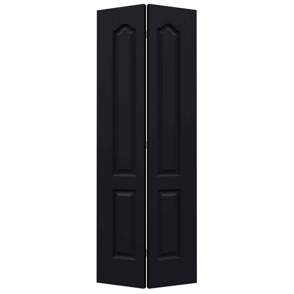 JELD-WEN Princeton 24-in x 80-in Midnight 2-Panel Arch Top Prefinished Molded Composite Bifold Door (Hardware Included)