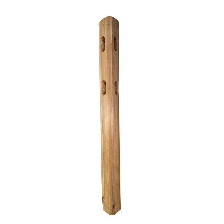 3-1/2-in x 4-ft Western Red Cedar Split Rail Corner Wood Fence Post