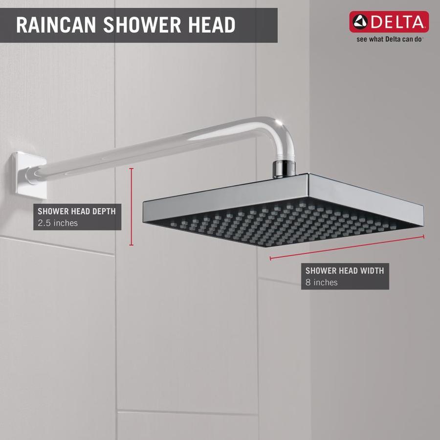 Delta Universal Showering Components Chrome 1-Spray Rain Shower Head 2 ...