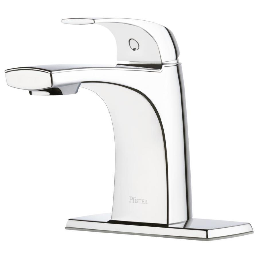 Pfister Karci Spot Defense Brushed Nickel 1-handle Single Hole WaterSense Bathroom Sink Faucet with Drain - Super Arbor