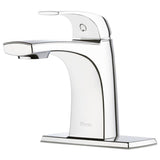 Pfister Karci Spot Defense Brushed Nickel 1-handle Single Hole WaterSense Bathroom Sink Faucet with Drain - Super Arbor