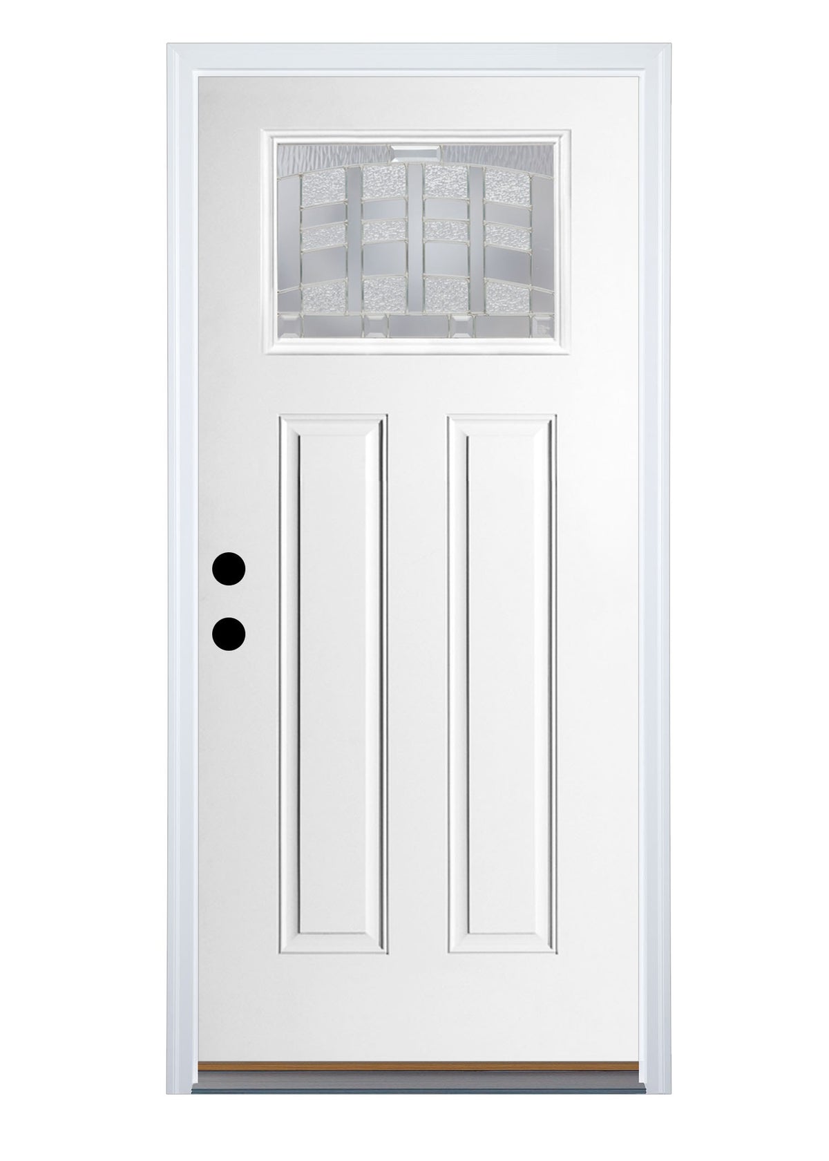 Therma-Tru Benchmark Doors Emerson 32-in x 80-in Fiberglass Craftsman Right-Hand Inswing Ready-to-Paint Unfinished Prehung Single Front Door with Brickmould