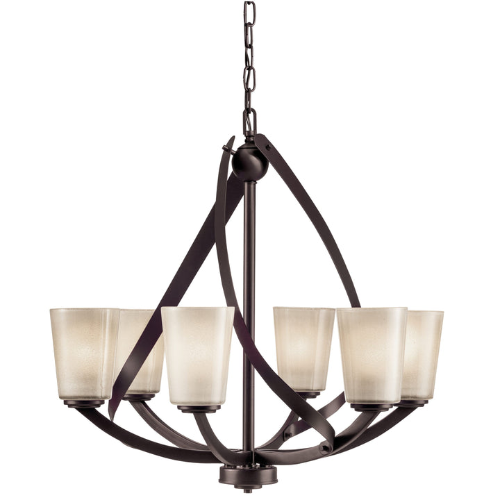 Kichler Layla 6-Light Antique Bronze Modern/Contemporary Chandelier