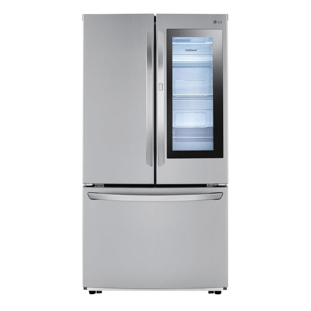 LG InstaView 27-cu ft French Door Refrigerator with Ice Maker and Door within Door (Fingerprint-Resistant Stainless Steel) ENERGY STAR