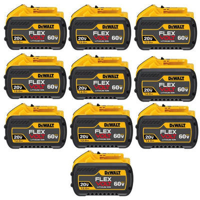 FLEXVOLT 20-Volt/60-Volt MAX 12.0Ah Battery Pack (10-Pack)