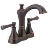 Delta Valdosta Venetian Bronze 2-Handle 4-in Centerset WaterSense Bathroom Sink Faucet with Drain