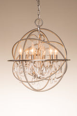 Kichler Vivian 6-Light Brushed Nickel Modern/Contemporary Crystal Chandelier