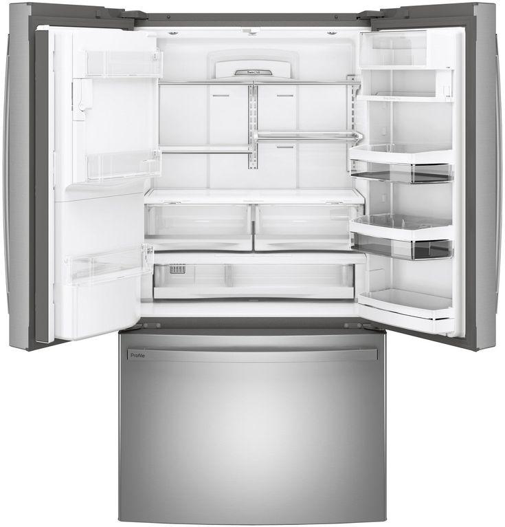 GE Profile 22.1 cu. ft. French Door Refrigerator with Autofill in Fingerprint Resistant Stainless Steel, Counter Depth