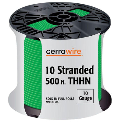 500 ft. 10/1 Black Stranded THHN Wire - Super Arbor