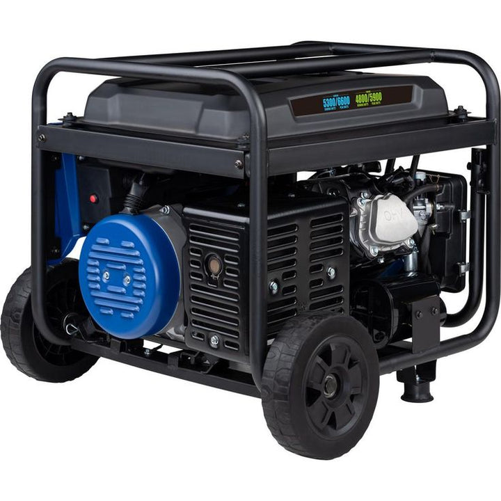 Westinghouse WGen5300DF 6,600/5,300 Watt Dual Fuel Portable Generator w/ Remote Start, RV and Transfer Switch Outlet for Home Backup